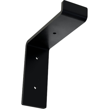 Ekena Millwork Steel Truss Shelf Bracket, Powder Coated Black 2"W x 6"D x 6 1/4"H BKTM02X06X06TSPBL
